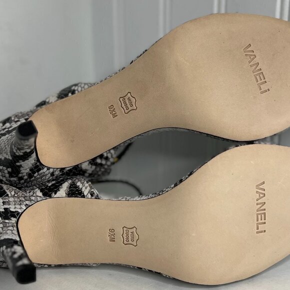 VANELI Berk Snake Ankle Strap Open Toe Pumps Women's Size 9.5 - Picture 7 of 9